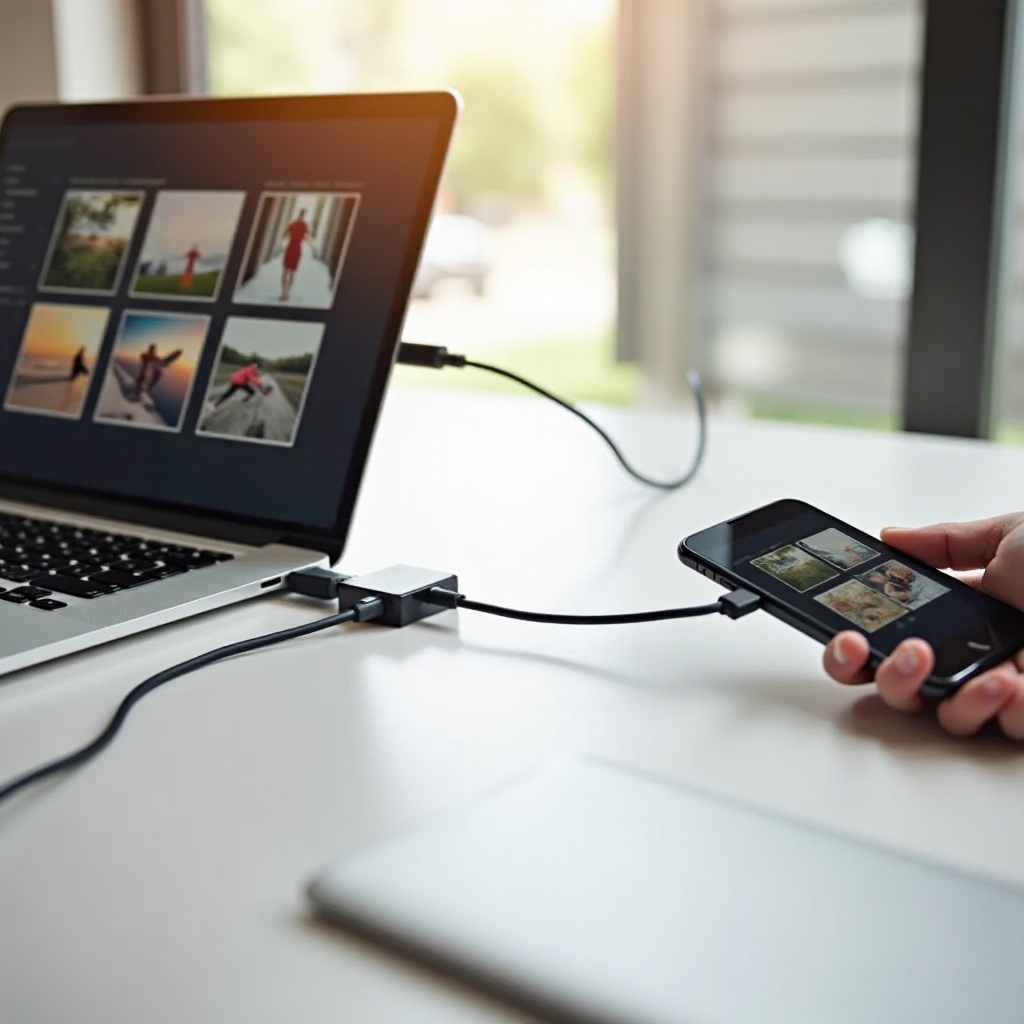 كيفية نقل الصور من الكمبيوتر المحمول إلى الهاتف باستخدام USB